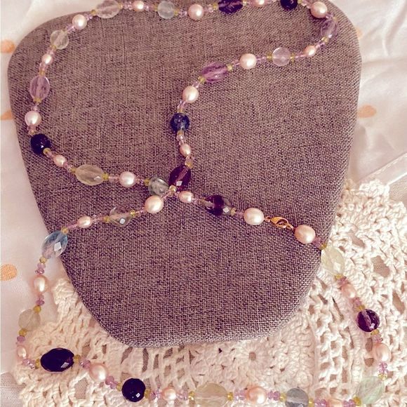 unbranded Jewelry - Glass Beaded long 14” Necklace. Can be worn As double or triple strands. Options